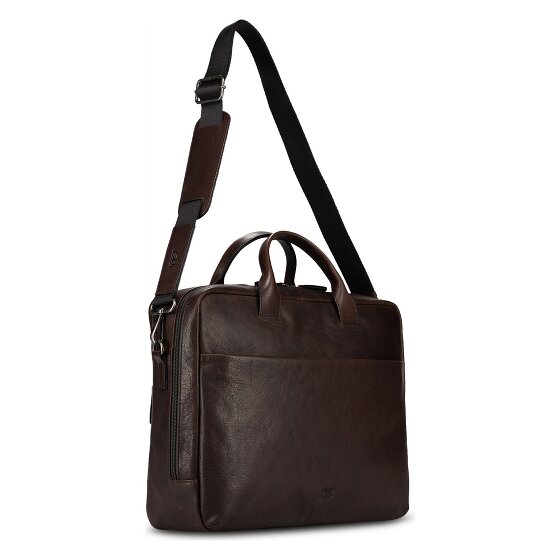 Jost Glasgow Attaché-case Cuir véritable 40 cm Compartiment ordinateur