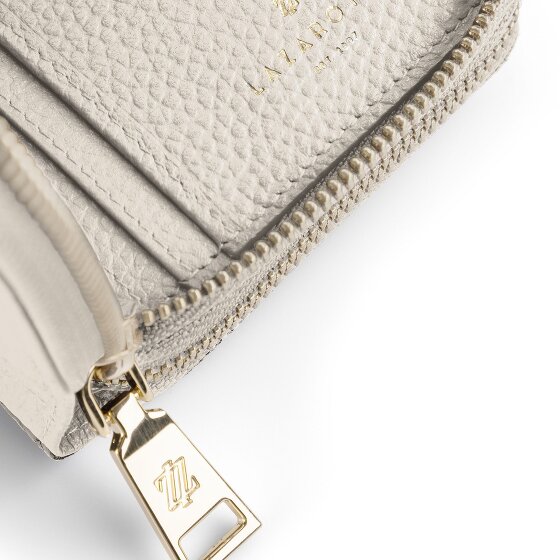 Lazarotti Porte-monnaie en cuir de Bologne XL à double fermeture éclair, protection RFID, 20 cm