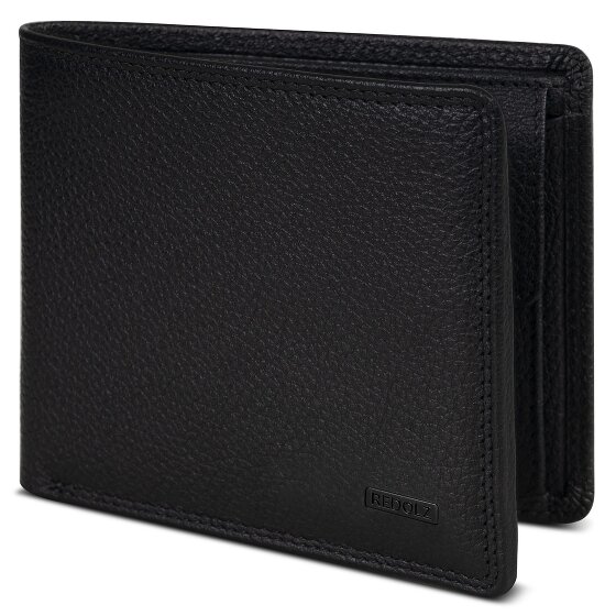 Redolz Leather Essentials QF Porte-monnaie en cuir RFID 11,5 cm