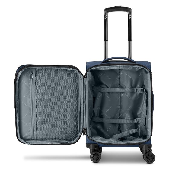 bugatti Valencia Soft 4 roulettes Trolley de cabine S 55 cm avec soufflet d'extension