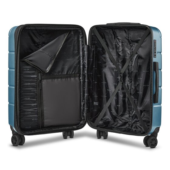 Police Dublin 4 roues Valise cabine M 64 cm avec soufflet d'extension