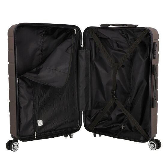 Nowi Bergamo 4 roulettes Set de valises 2 pièces