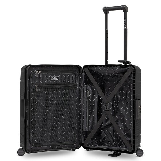 Redolz Essentials 15 : valise cabine à 4 roues de 55 cm avec fermeture à trois points
