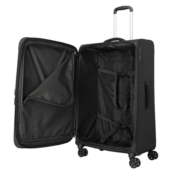 Travelite Kick Off 4 roues Valise cabine L 78 cm avec soufflet d'extension