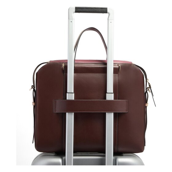 Piquadro Circle Attaché-case Cuir véritable 38 cm Compartiment ordinateur