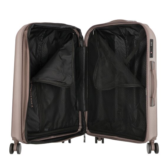 Polestream Moonrock 4 roulettes Set de valises 3 pièces avec soufflet d'extension