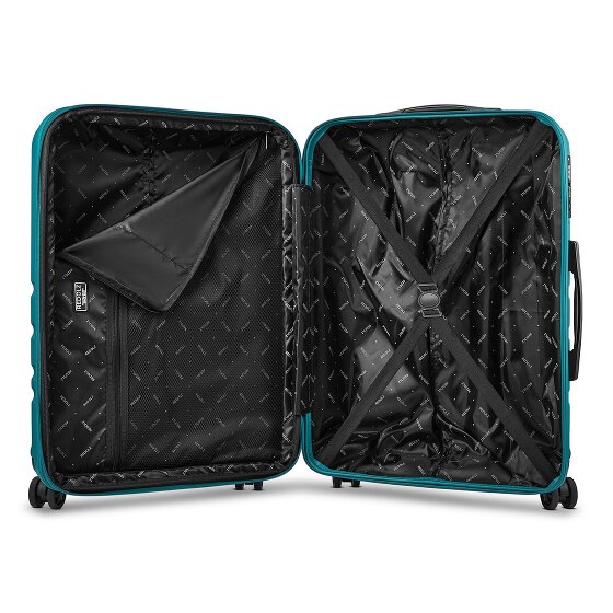 Redolz Pro ABS 4 roues Set de valises 3 pièces avec soufflet d'extension