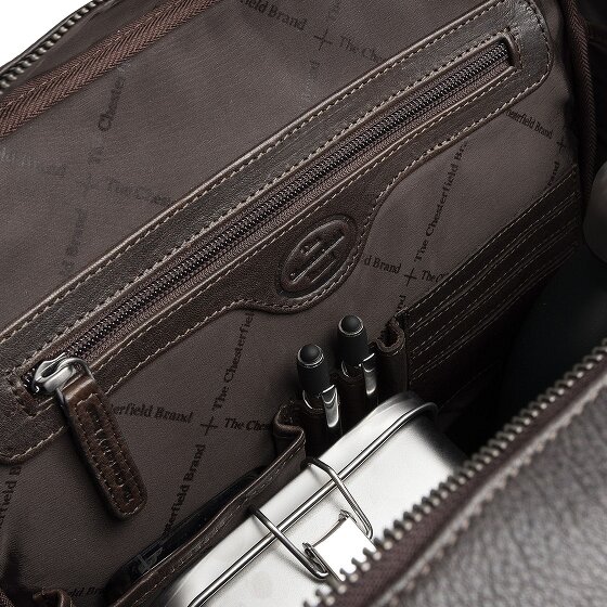 The Chesterfield Brand Marvello Daypack Cuir véritable 40 cm Compartiment ordinateur