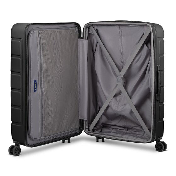 Saxoline Miami 4 roues Valise cabine L 75 cm avec soufflet d'extension
