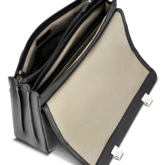bugatti Valencia Attaché-case Cuir véritable 43 cm Compartiment ordinateur