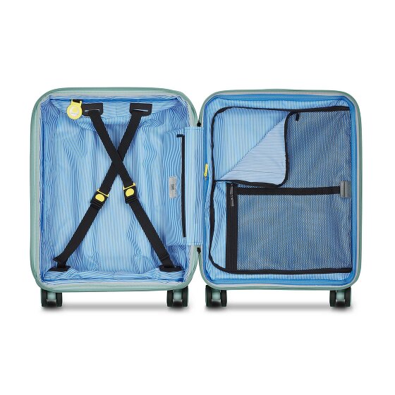 Delsey Paris Lutece 4 roues Valise cabine 55 cm '"avec soufflet d''extension"'