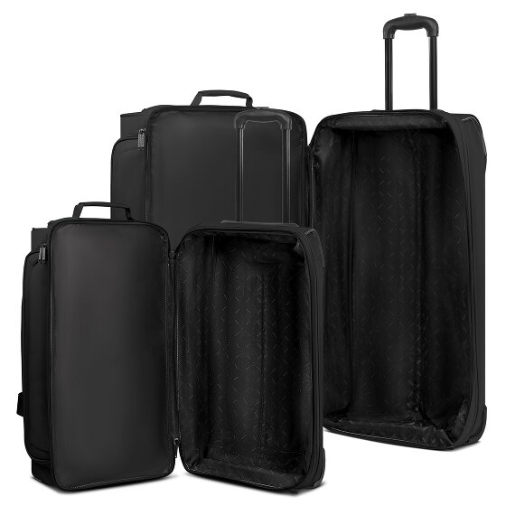 Redolz Lot de 2 sacs de voyage Duffle Essentials à 2 roues, tailles M et L, avec soufflet d'extension