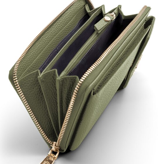 Lazarotti Bologna Leather Zip-Around Porte-monnaie Porte-téléphone en cuir 19 cm