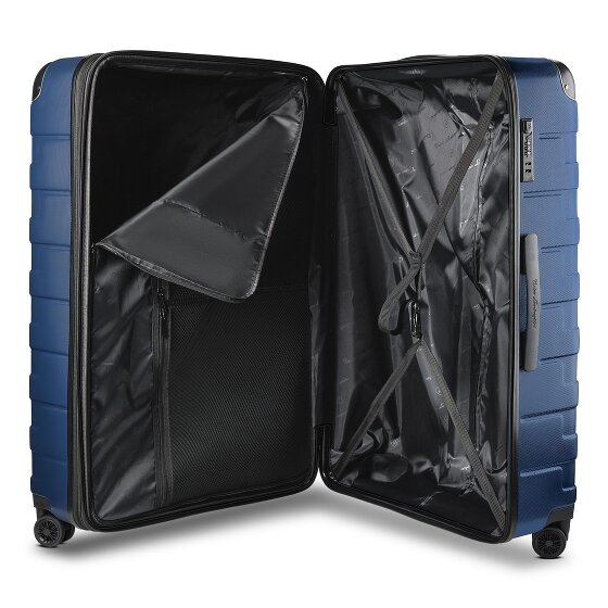 Tonino Lamborghini Milano Valise cabine 4 roulettes XL 83 cm taille spéciale avec soufflet d'extension
