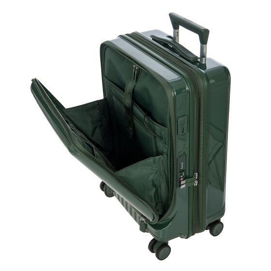 Bric's Positano 4 roulettes Trolley de cabine 55 cm avec soufflet d'extension
