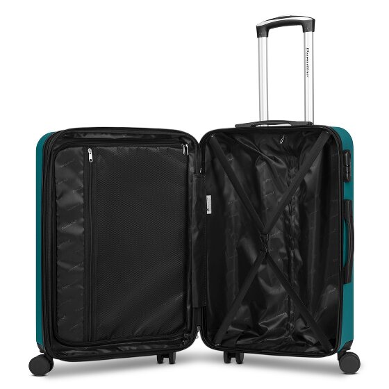 Check.In Paradise 2.0 4 roues Valise cabine M 68 cm avec soufflet d'extension