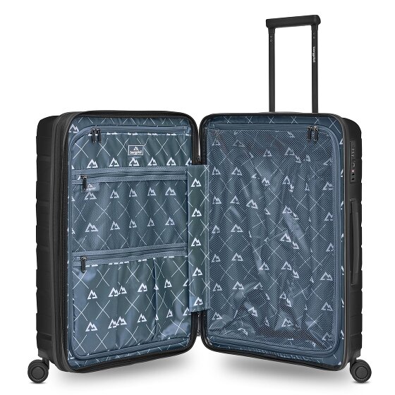 Bergpfeil Travel 4-roll Trolley M 66 cm avec soufflet d'extension