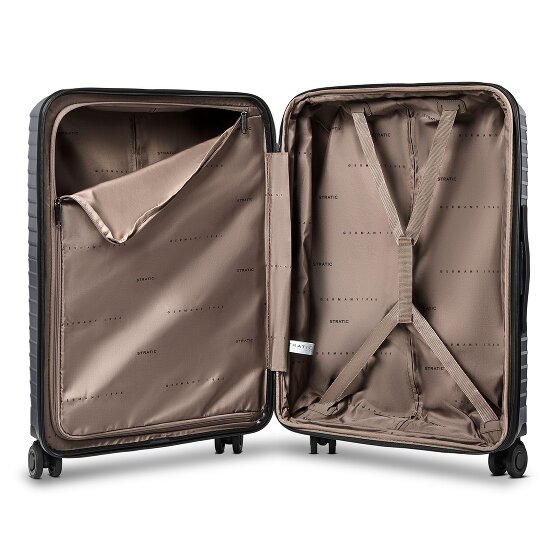 Stratic Shine 4 roues Valise cabine 66 cm avec soufflet d'extension