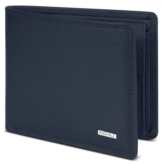 Redolz Leather Essentials QF Porte-monnaie en cuir RFID 11,5 cm
