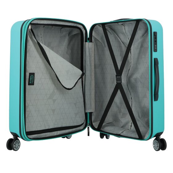 Gabol Future Plus 4 roulettes Trolley 66 cm avec soufflet d'extension