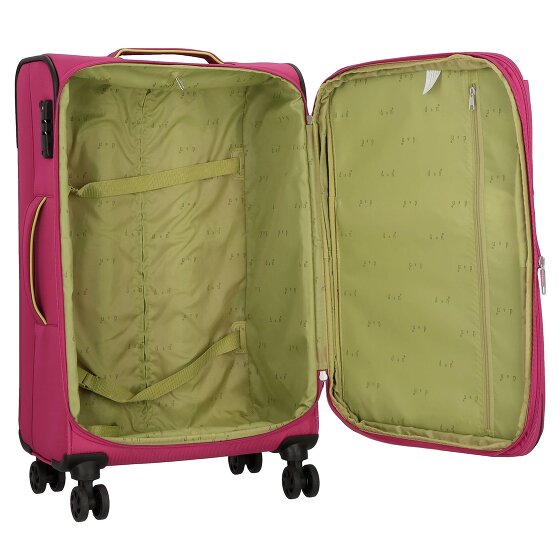 d&n Travel Line 6764 4 roues Valise cabine 65 cm avec soufflet d'extension