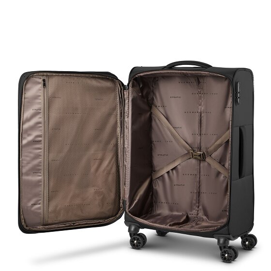 Stratic taska 4 roues Valise cabine M 65 cm avec soufflet d'extension
