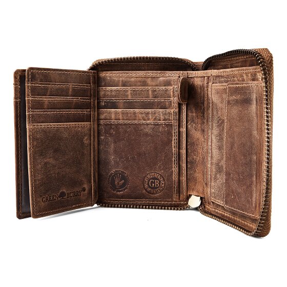Greenburry Hecht Porte-monnaie Cuir véritable 10 cm