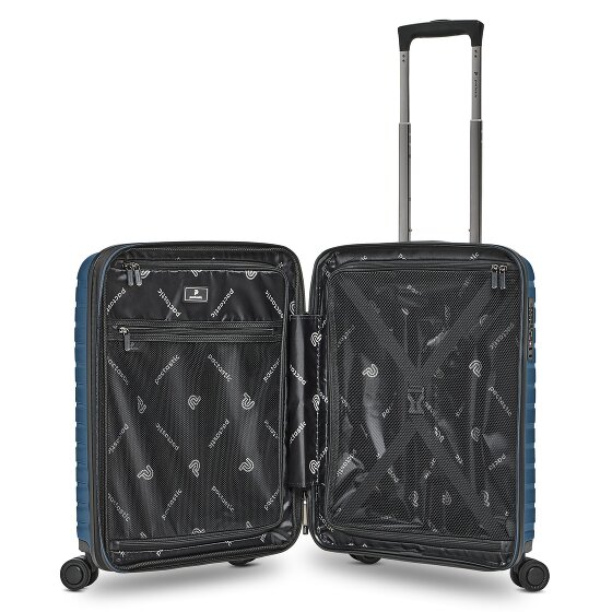 Pactastic Collection 04 THE CABIN + 4 roulettes Trolley de cabine S 55 cm avec soufflet d'extension