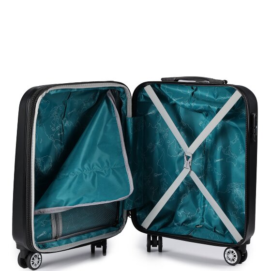 Benzi 5493 4 roulettes Trolley de cabine S 53 cm avec soufflet d'extension