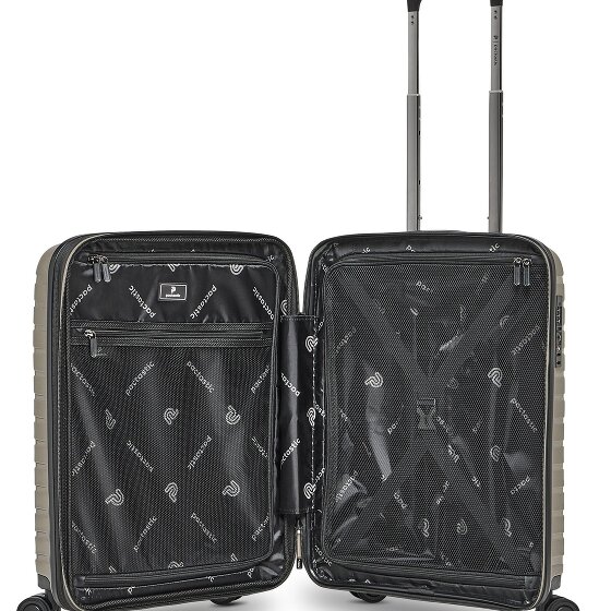 Pactastic Collection 04 THE CABIN + 4 roulettes Trolley de cabine S 55 cm avec soufflet d'extension