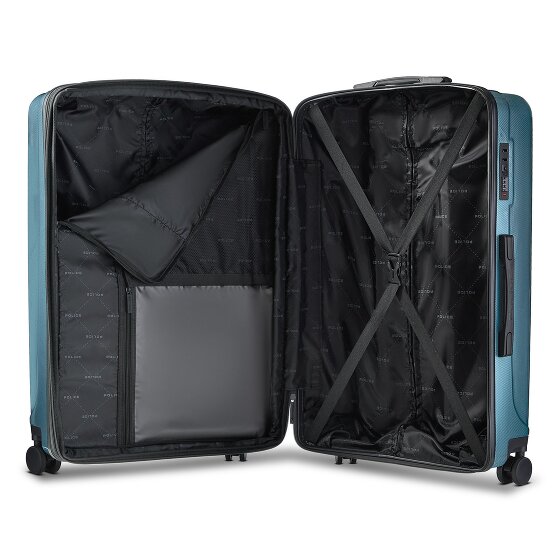 Police New York 4 roues Valise cabine L 72 cm avec soufflet d'extension