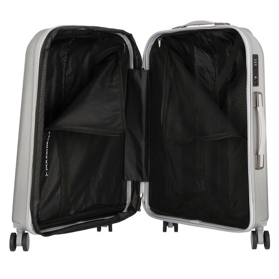 Polestream Moonrock 4 roulettes Set de valises 3 pièces avec soufflet d'extension