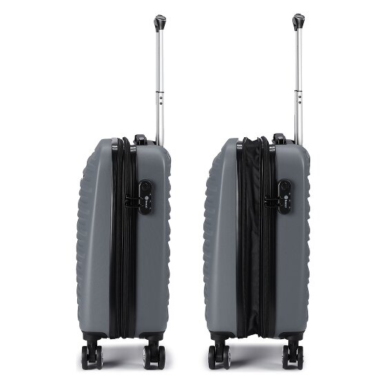 Benzi 5493 4 roulettes Trolley de cabine S 53 cm avec soufflet d'extension