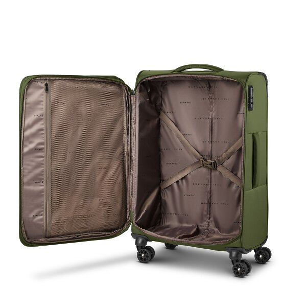 Stratic taska 4 roues Set de valises 3 pièces avec soufflet d'extension