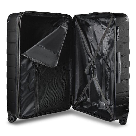 Tonino Lamborghini Milano Valise cabine 4 roulettes XL 83 cm taille spéciale avec soufflet d'extension