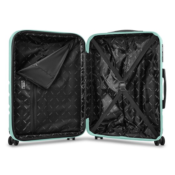 Redolz Pro ABS Medium+ 4 roues Valise cabine 65 cm avec soufflet d'extension