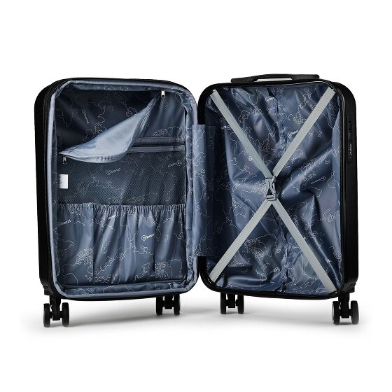 Benzi 5823 4 roues Valise cabine S 53 cm avec soufflet d'extension