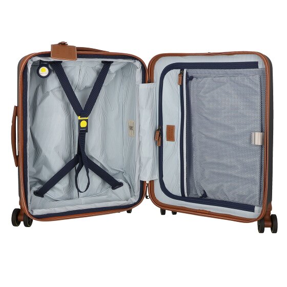 Delsey Paris Cadence 4 roulettes Trolley de cabine 55 cm avec soufflet d'extension