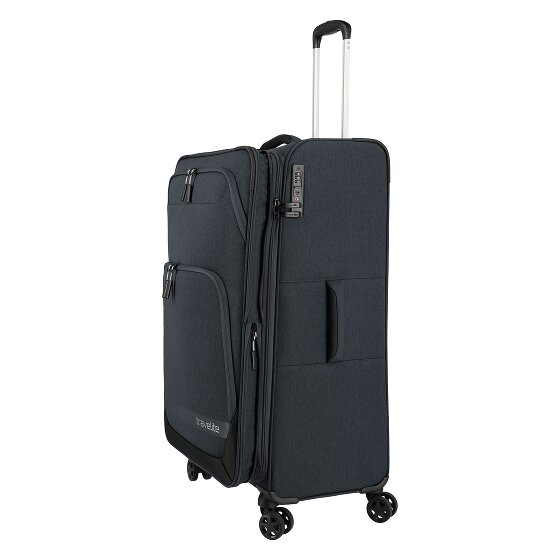 Travelite Kick Off 4 roues Valise cabine L 78 cm avec soufflet d'extension