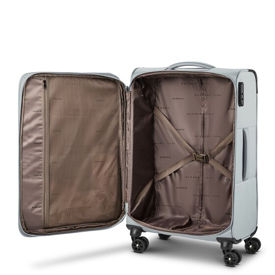 Stratic taska 4 roues Valise cabine M 65 cm avec soufflet d'extension