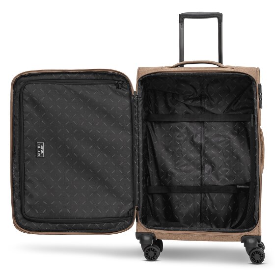 Redolz Essentials 12 MEDIUM – Valise cabine à 4 roues de 67 cm avec soufflet d'extension