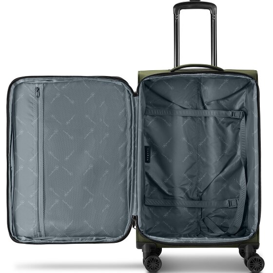 bugatti Valencia Soft 4 roues Set de valises 3 pièces avec soufflet d'extension