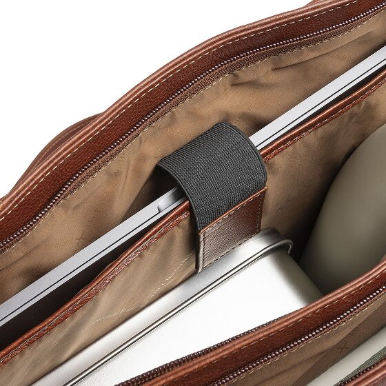 The Chesterfield Brand Alverino Sac à bandoulière Cuir véritable 38 cm Compartiment ordinateur