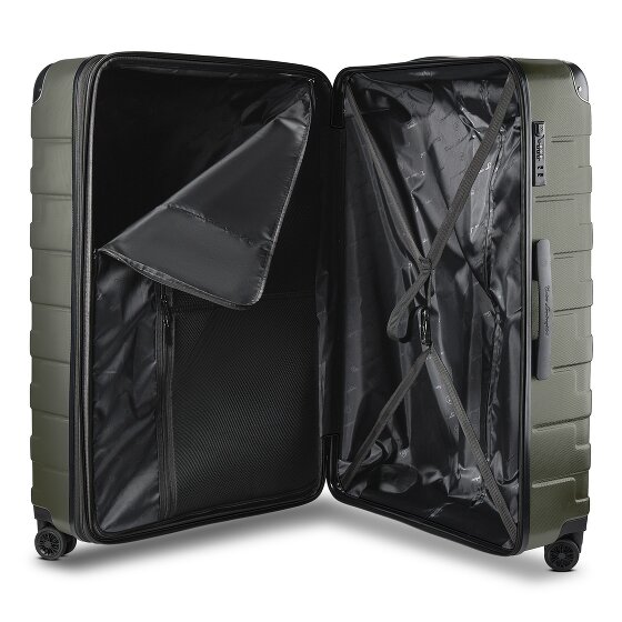 Tonino Lamborghini Milano Valise cabine 4 roulettes XL 83 cm taille spéciale avec soufflet d'extension
