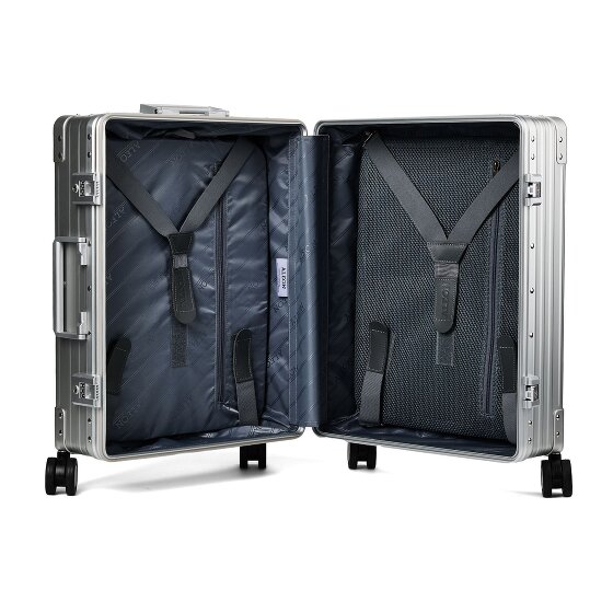 Aleon Valise cabine Traveler Domestic à 4 roues en Aluminium, 55 cm