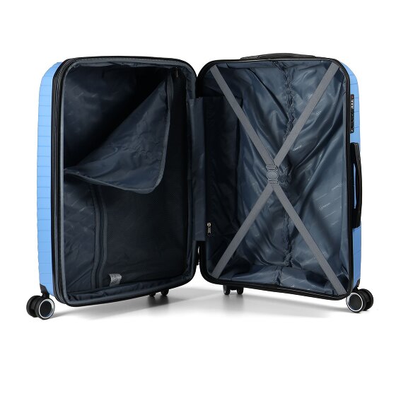 Benzi 5808 4 roulettes Set de valises 3 pièces avec soufflet d'extension