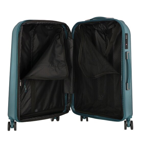 Polestream Moonrock 4 roulettes Set de valises 3 pièces avec soufflet d'extension