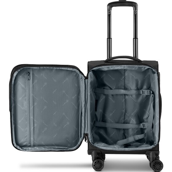 bugatti Valencia Soft 4 roues Valise cabine S 55 cm avec soufflet d'extension