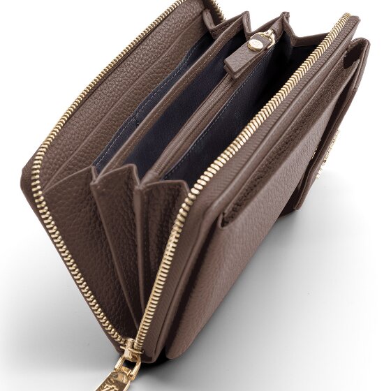 Lazarotti Bologna Leather Zip-Around Porte-monnaie Porte-téléphone en cuir 19 cm