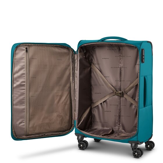 Stratic taska 4 roues Set de valises 3 pièces avec soufflet d'extension